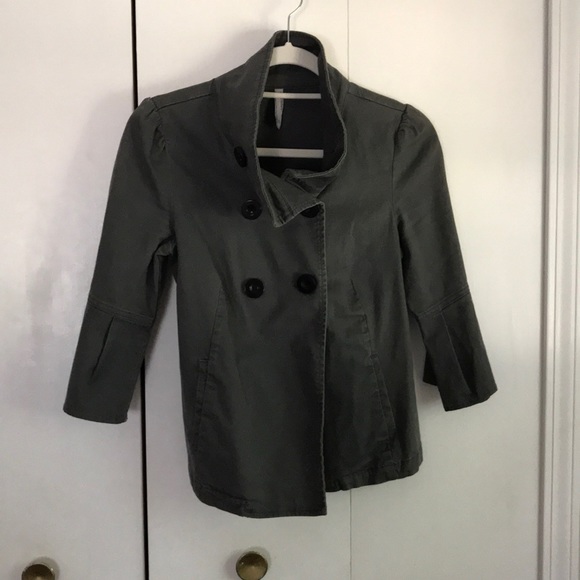 Olive 3/4 length jacket or blazer -great condition - Picture 1 of 4
